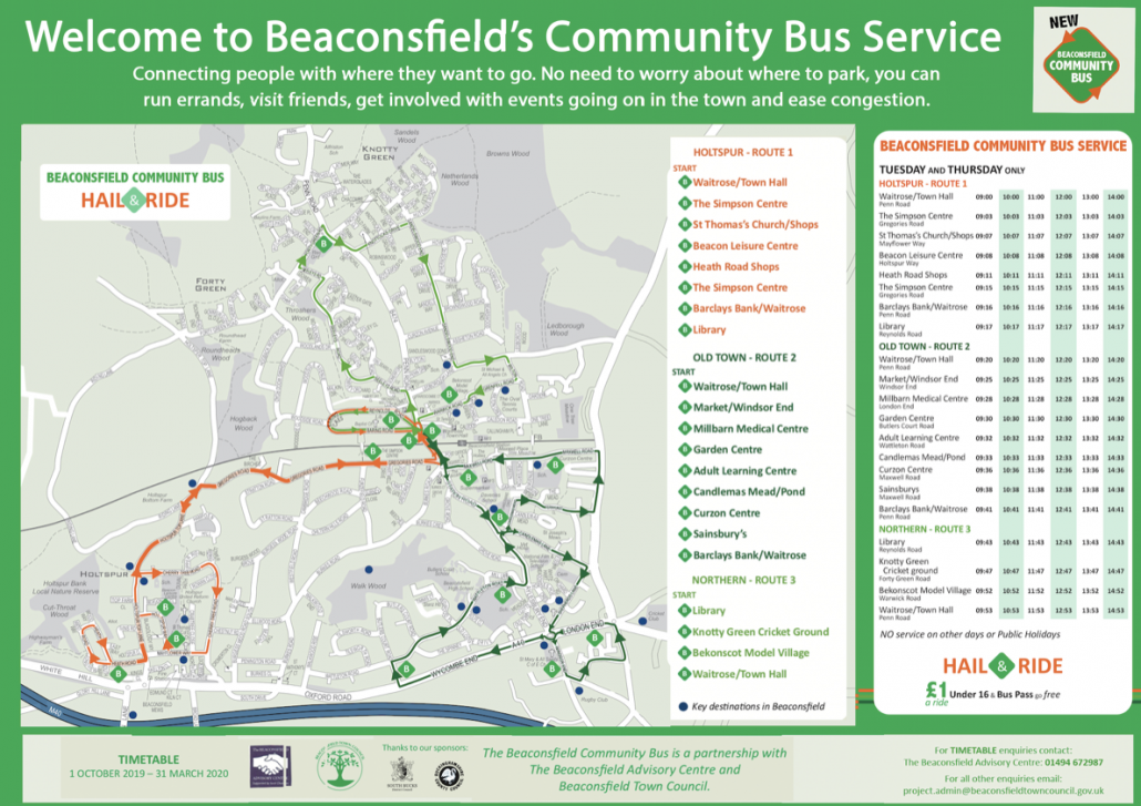 New Community Bus Timetable in Beaconsfield - Beaconsfield Together ...